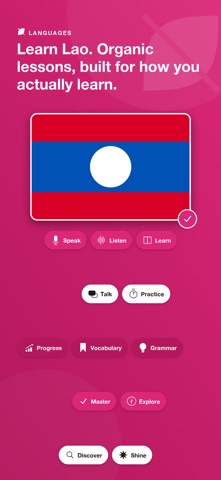 Learn Lao - LingoBloom iPhone screenshot