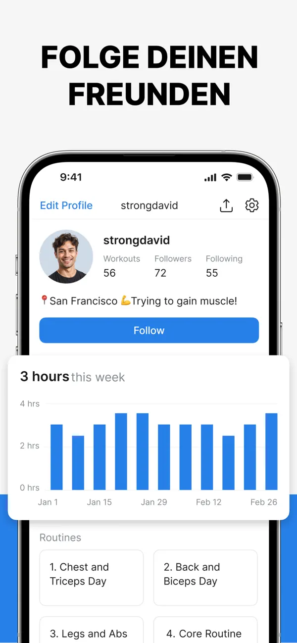 Hevy - Gym & Trainingstagebuch iPhone App Screenshot 8 – Gesundheit & Fitness
