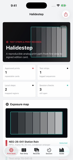 Halidestep: Darkroom Log screenshot 1