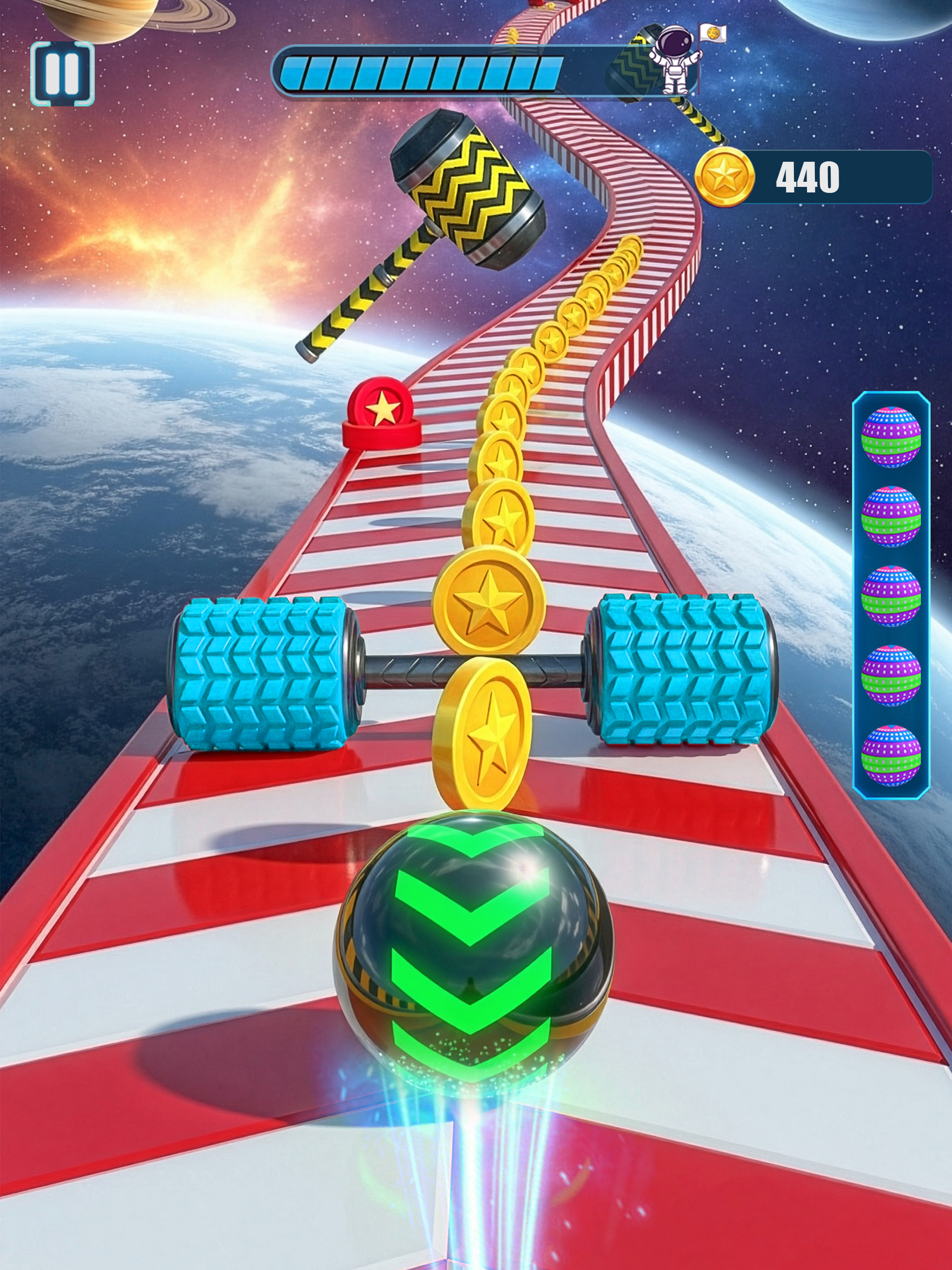 Space Rolling Ball Going Games screenshot 16