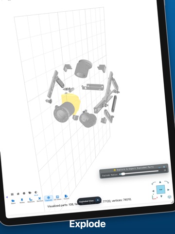 STEP File Viewer iPad screenshot 2