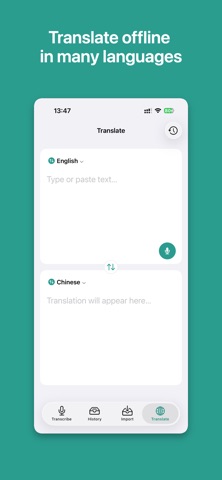 Voice to Text AI Transcriber iPhone screenshot