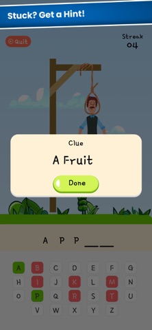 Hangman - Guess the Words iPhone screenshot
