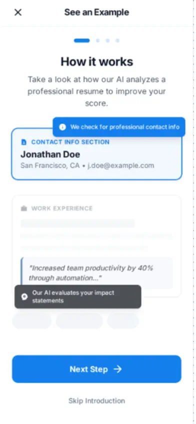 AI Resume Checker - ATS CV Fix screenshot 2