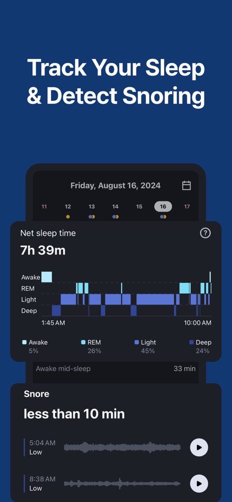 Alarmy - Loud alarm clock - Comprehensive Sleep Analysis