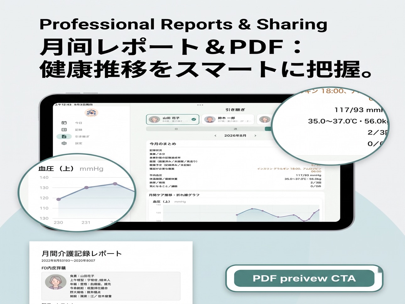 Screenshot 8 of 介護つづり - 介護記録・通院・引き継ぎ