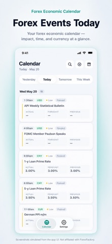Forex: Economic Calendar Screenshot 1 of 6