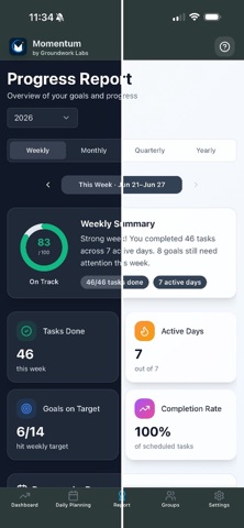 XP Momentum: Goal Tracker iPhone screenshot