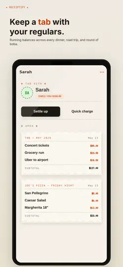 Capture d'écran de Receiptify: Split The Bill sur iPhone 4