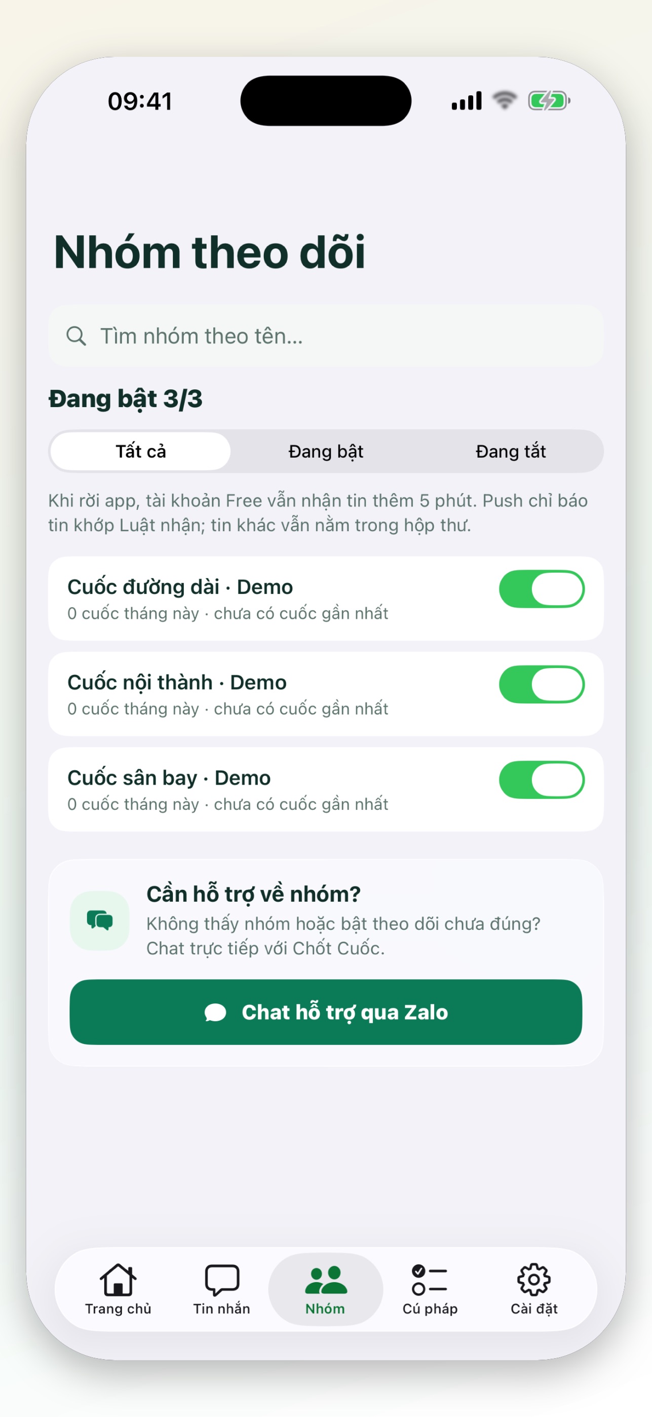 Screenshot 4 of Chốt Cuốc – Driver Alerts