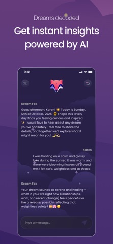 Dream Fox - AI Dream Analysis screenshot
