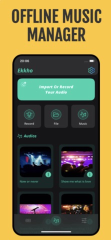 Ekkho: Music Offline Player iPhone screenshot 4