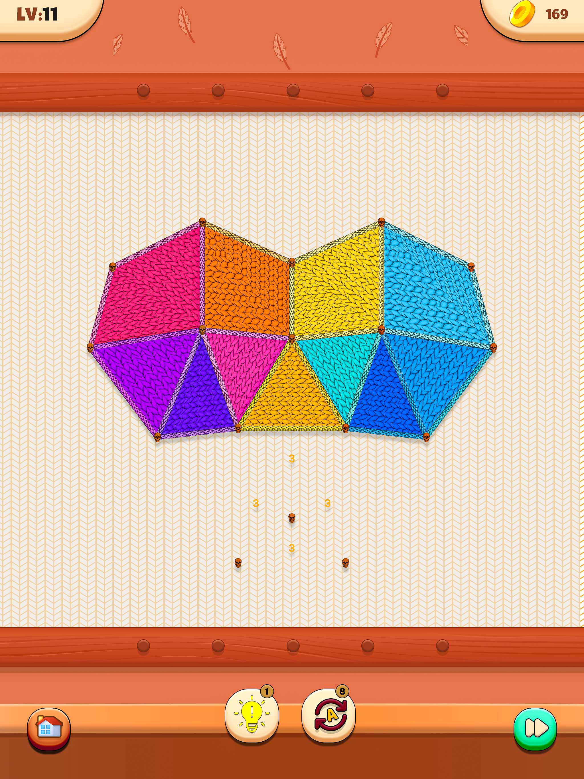 Cozy Knitting: Dot Puzzle Rope