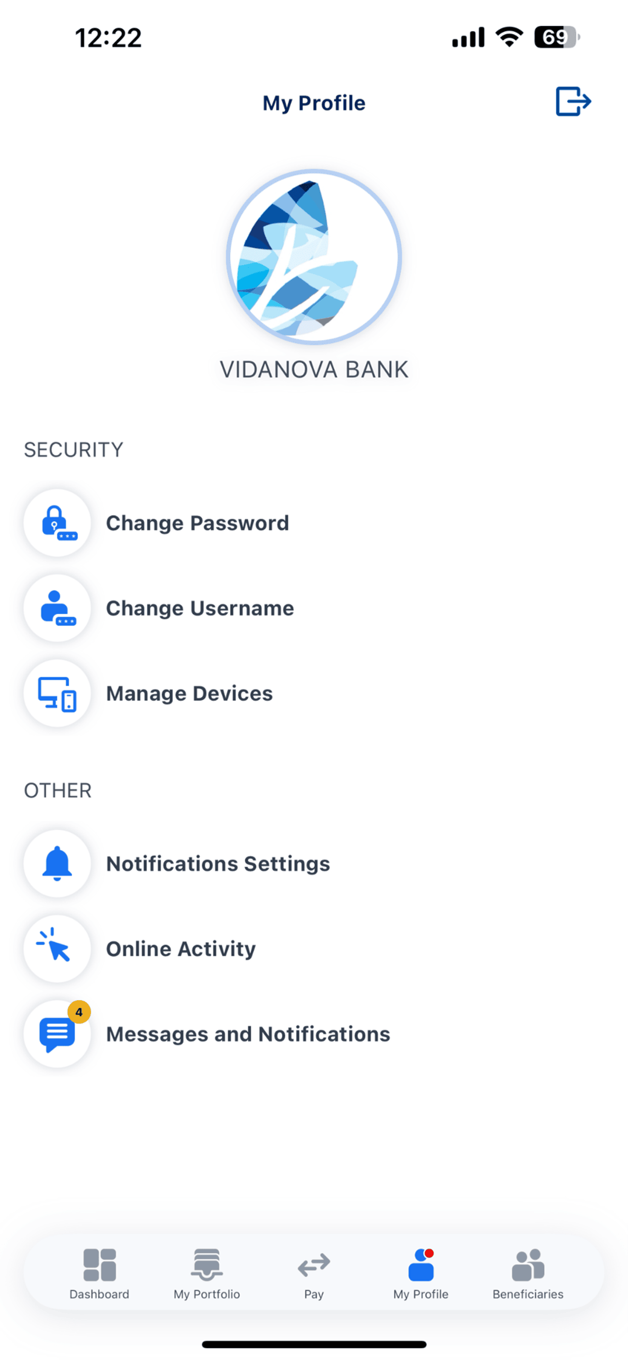 Vidanova Mobile Banking