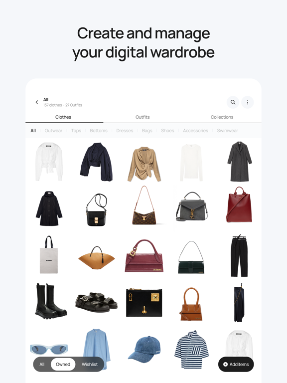 MUSH — AI-Powered Wardrobe iPad screenshot 1 - Lifestyle app