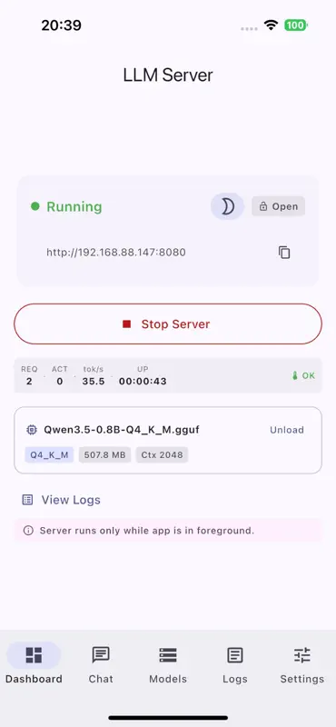 LLM Server screenshot 1 of 10