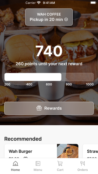 Wah Coffee iPhone screenshot 1 - Food & Drink app