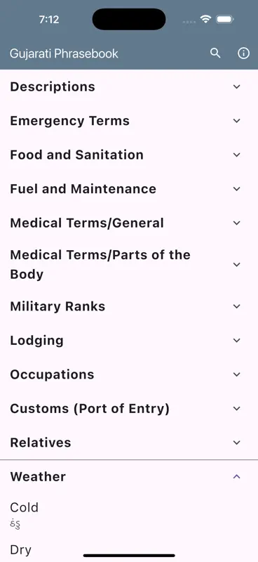 Gujarati Phrasebook screenshot 8 of 10