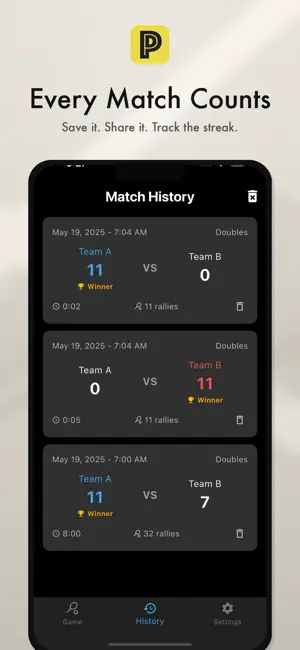 Pickleball Pro Scorekeeper iPhone screenshot 3