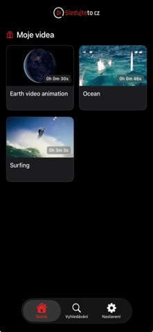 Sledujteto screenshot