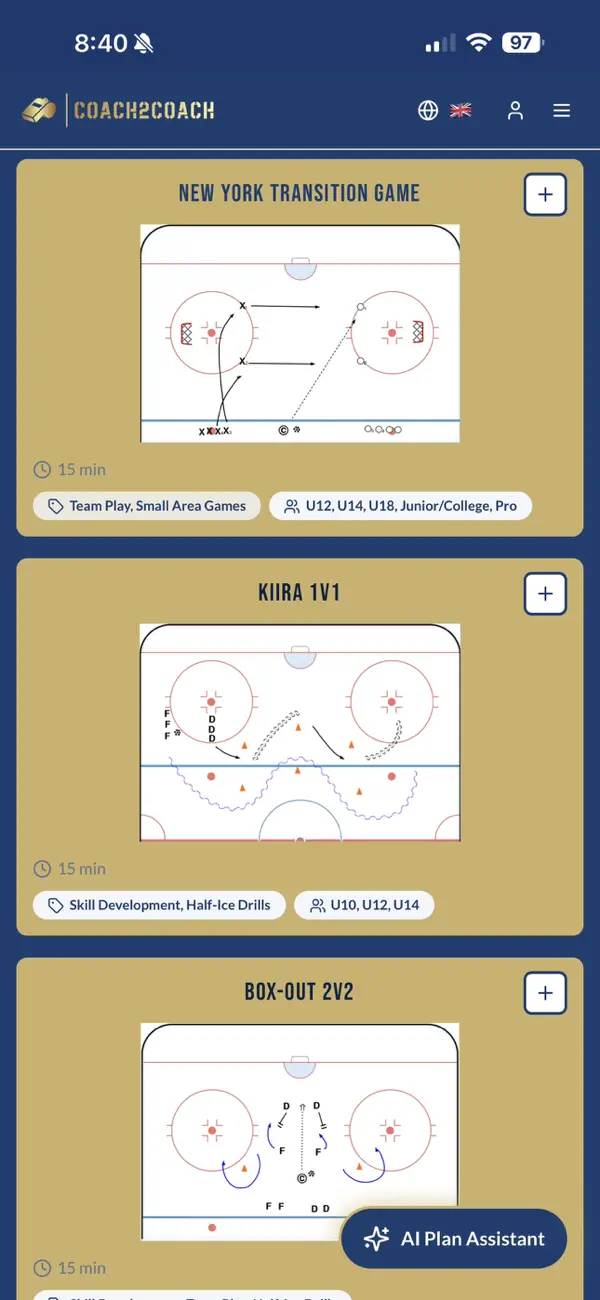 Screenshot #2 pour Coach2Coach - Practice Planner