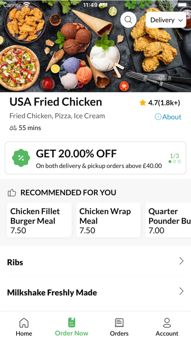 USA Fried Chicken Letchworth Screenshot