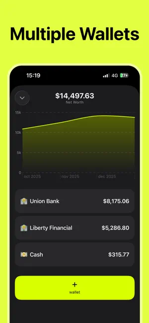 Wallee - Money Management screenshot 2