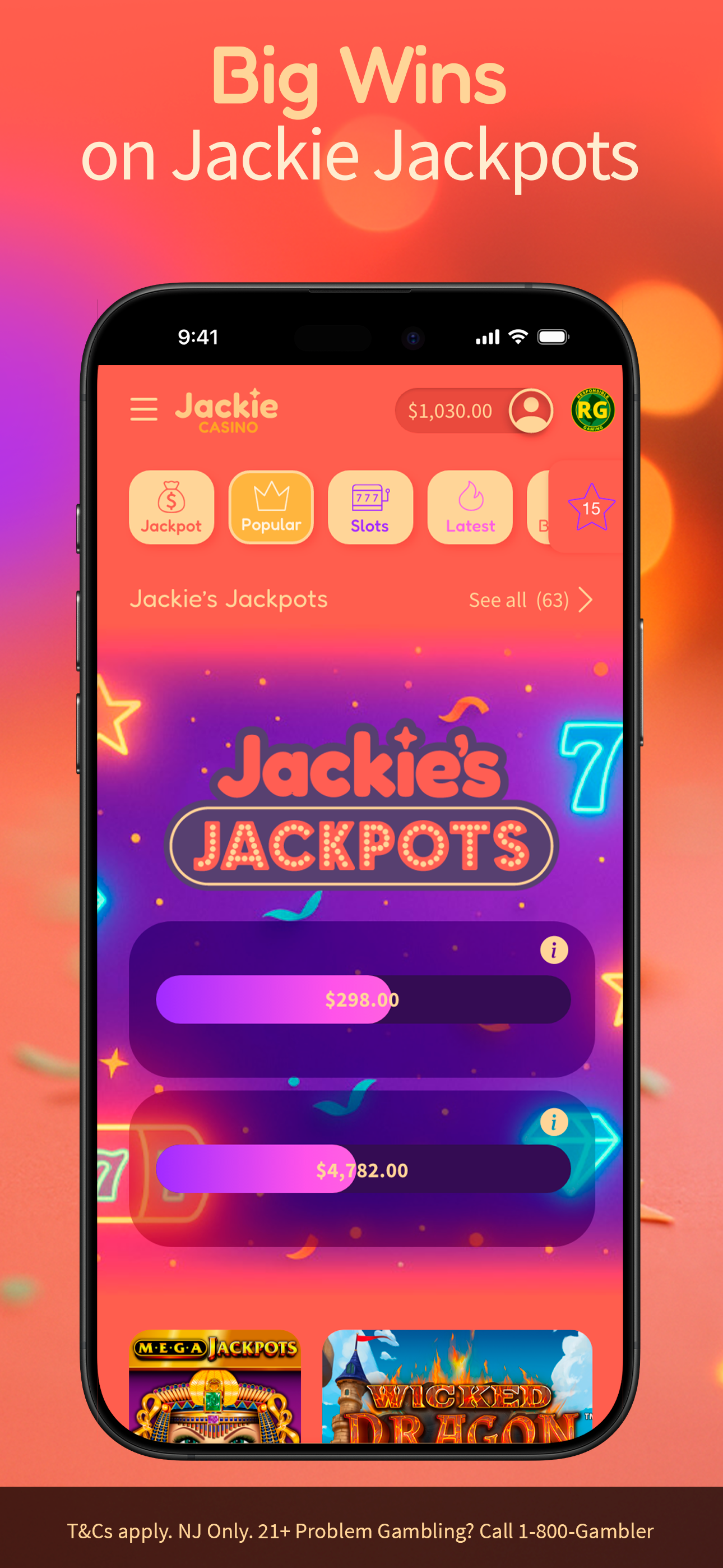 Jackie Casino Real Money Games screenshot 5