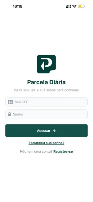 Parcela Diária iPhone screenshot 1