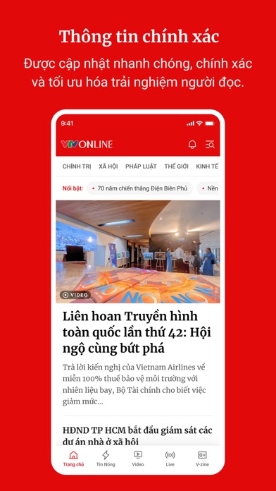 VTV Online iPhone screenshot 1