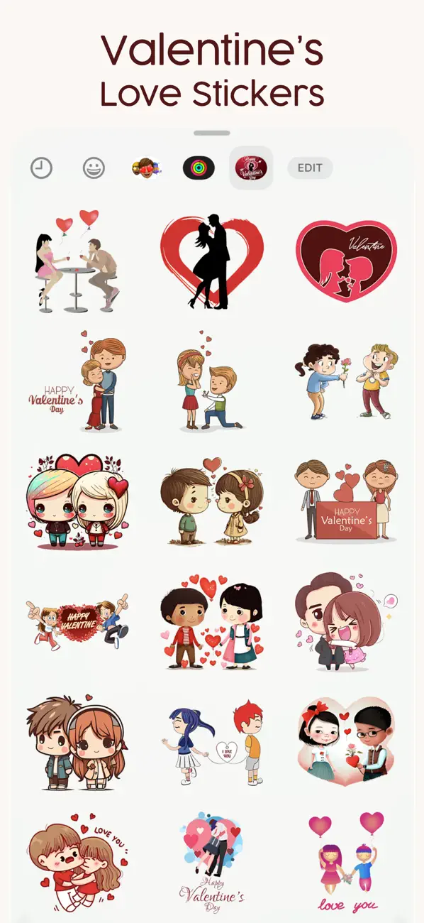 Screenshot #2 pour Valentine's - Love Stickers