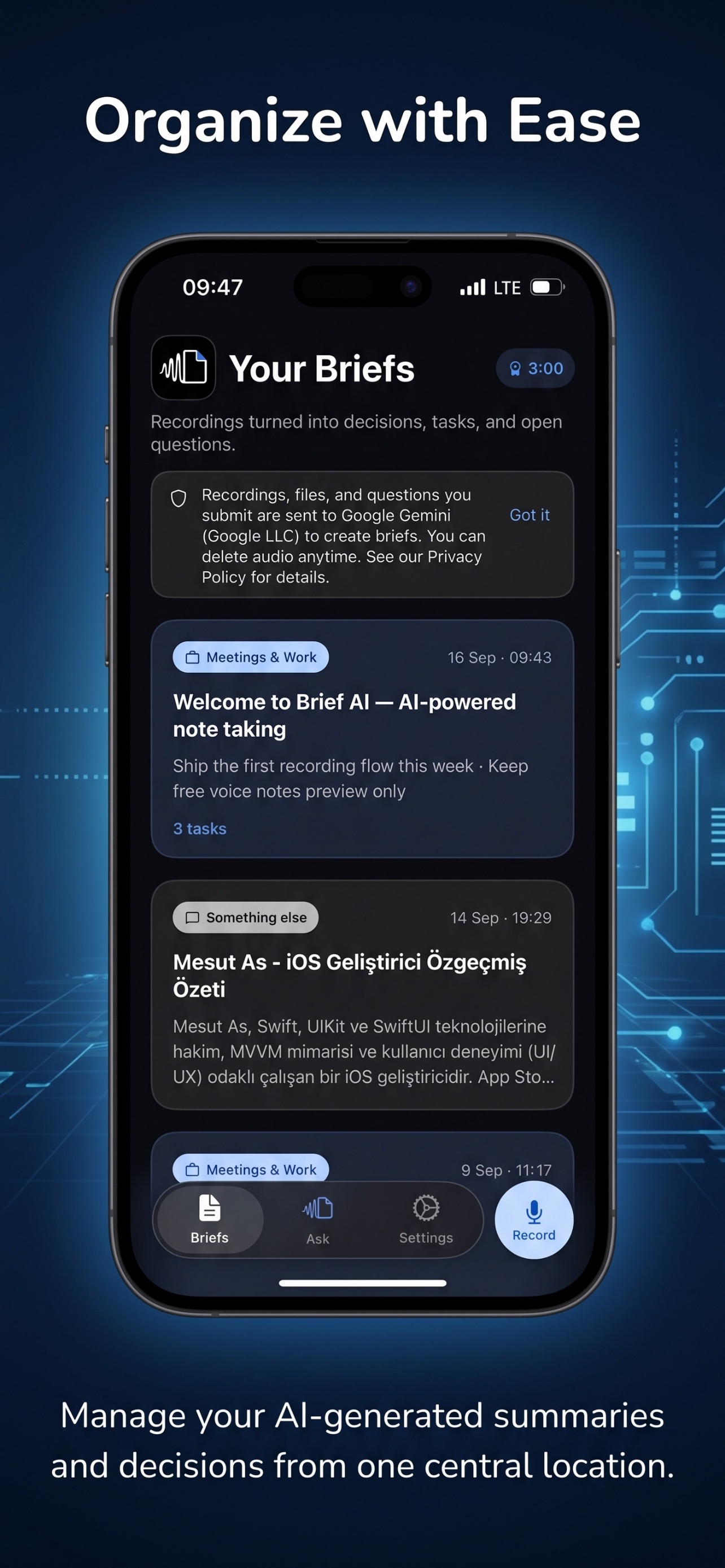 Screenshot 3 of FlowNote by Brief AI