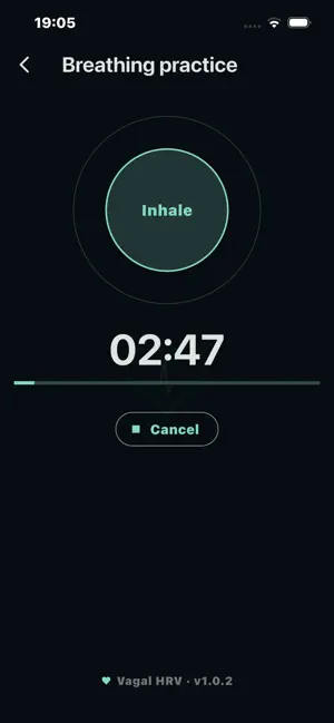 Vagal HRV: Guided Breathing screenshot 1