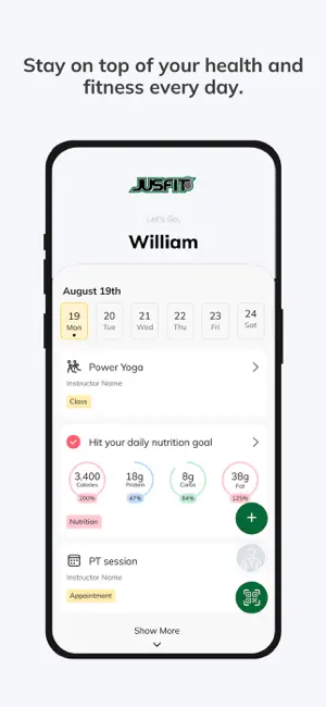 JusFit Anywhere screenshot 2