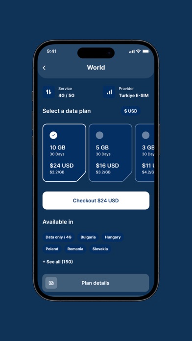 USA E-SIM Screenshot
