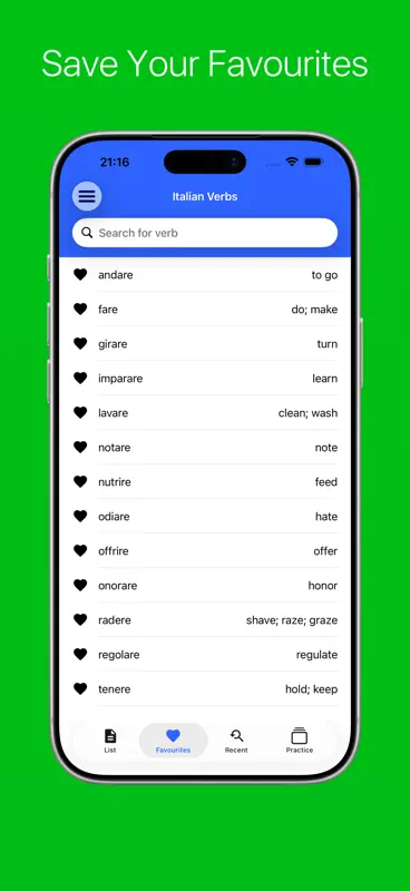 Italian Verb Conjugator Pro screenshot 4 of 9