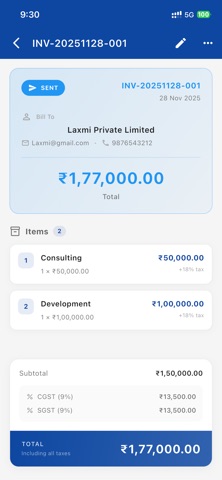 Simple Invoice - 账单制作器 screenshot