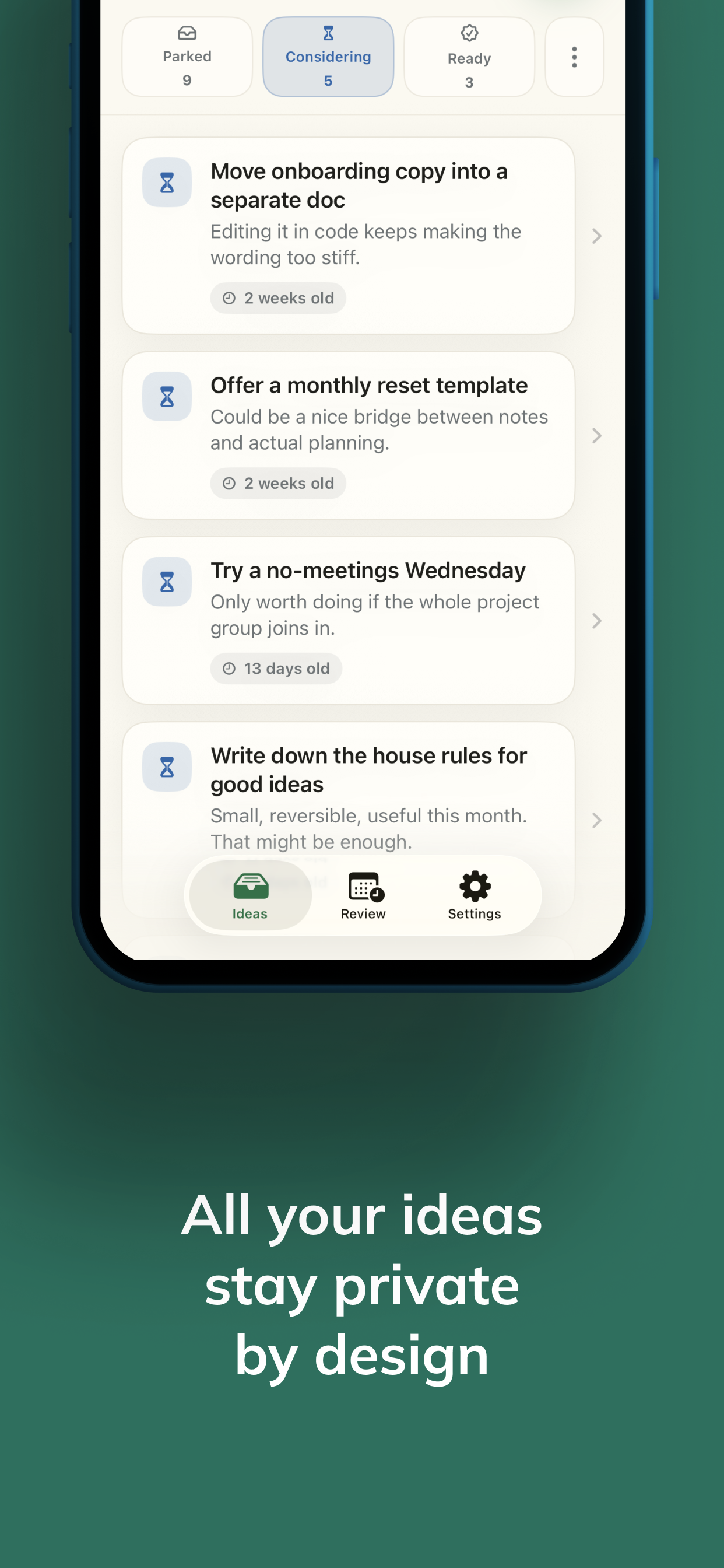 LaterNotes: Idea Tracker screenshot 4