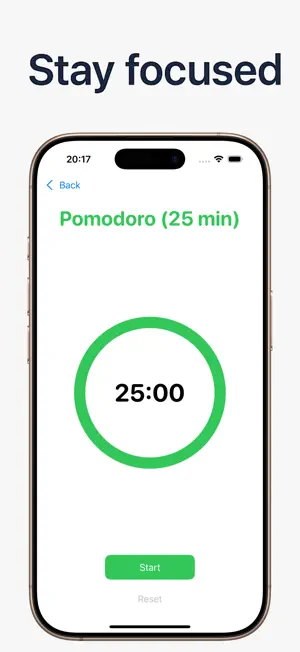 Focus Pebble screenshot 2