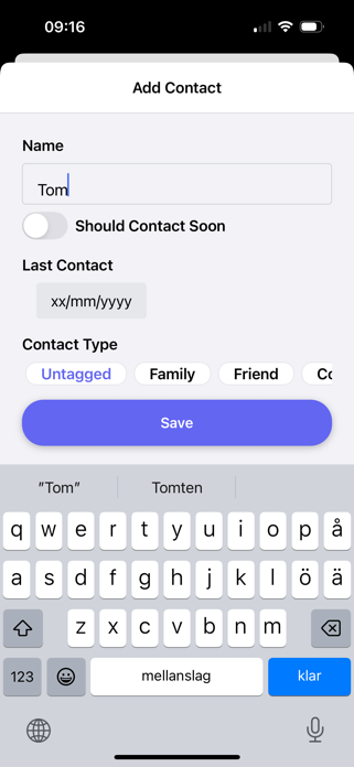 Ping: Contact Reminder Screenshot 3 of 5
