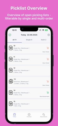 Xentral Picking screenshot