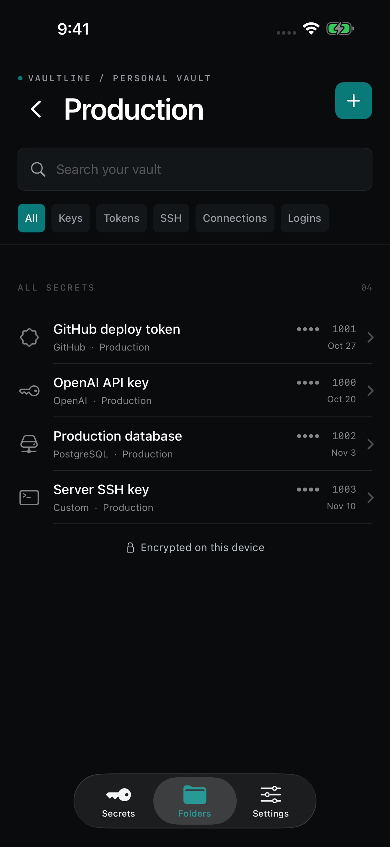 Screenshot 2 of Vaultline: Secrets Vault