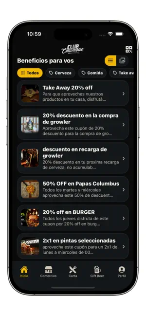 Club Columbus iPhone screenshot 2