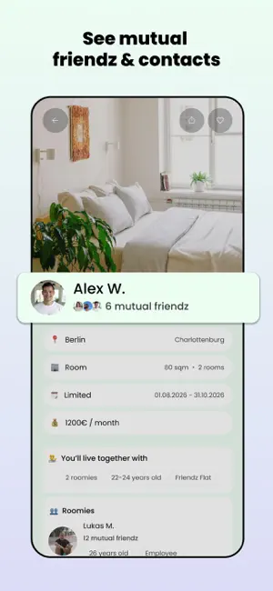 flatsforfriendz - WG & Wohnung iPhone screenshot 2