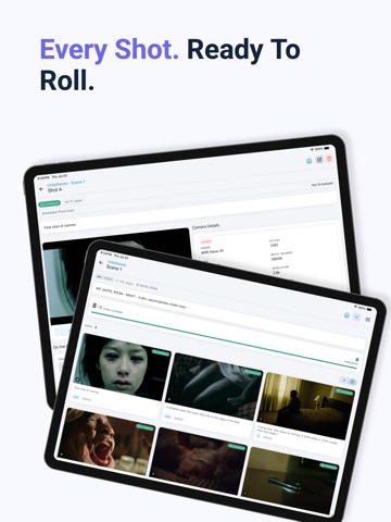 CineFlo - Shot List & Plan iPad screenshot