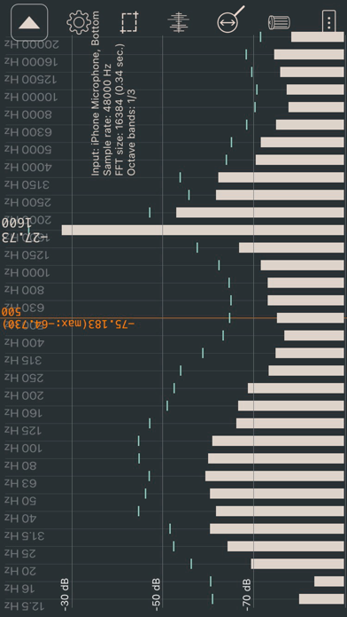 Screenshot 3 of Sound Spectrum Analysis App