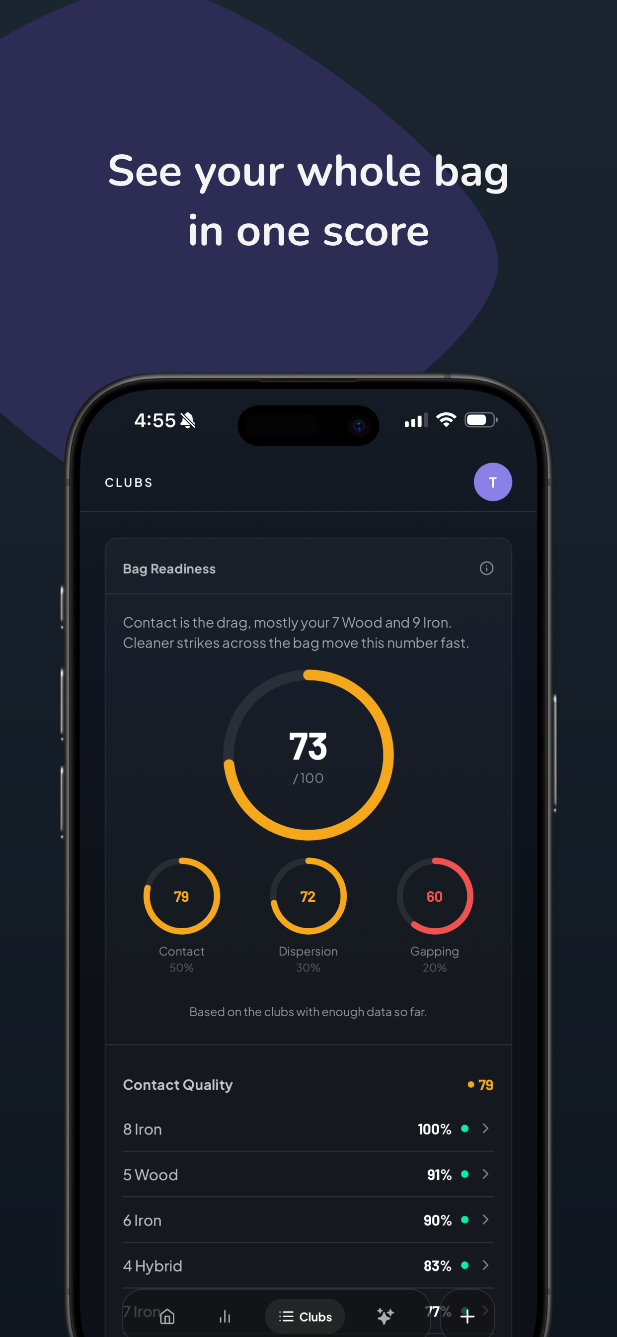 Caddio: Golf Sim Analytics screenshot 5