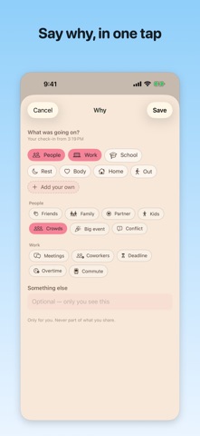 Social Battery Widget iPhone screenshot