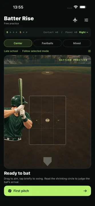 Reborn at Bat: Batter Growth screenshot 1