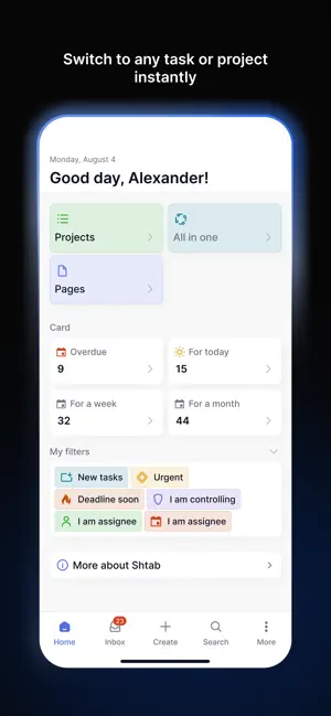 Shtab: Tasks & Kanban Board screenshot 1